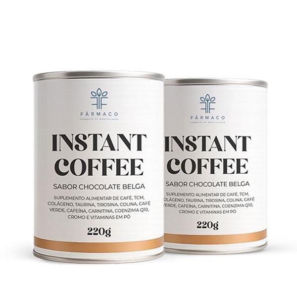 Kit Instant Coffee Sabor Chocolate Belga 2 Unidades 220g Kit Instant Coffee Sabor Chocolate Belga 2 Unidades 220g