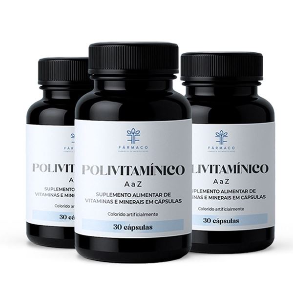 Kit Polivitamínico de A a Z 3 Unidades 30 cápsulas Kit Polivitamínico de A a Z 3 Unidades 30 cápsulas