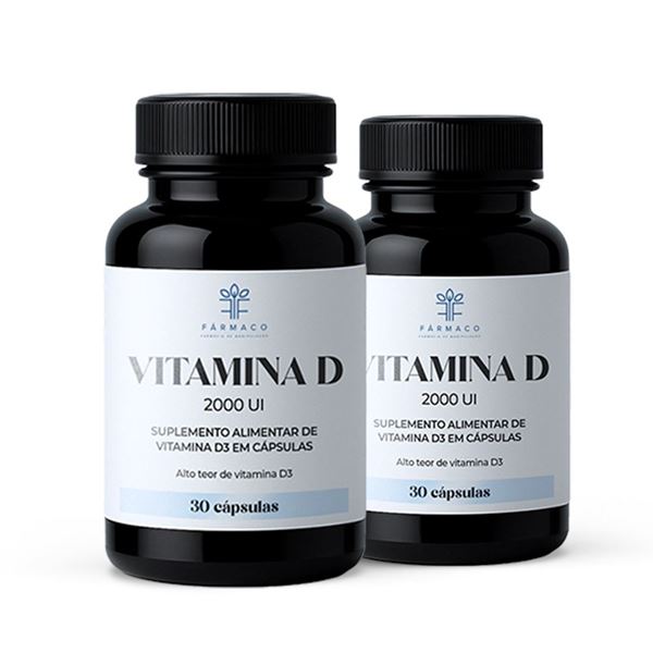 Kit Vitamina D 2000UI 2 Unidades 30 cápsulas